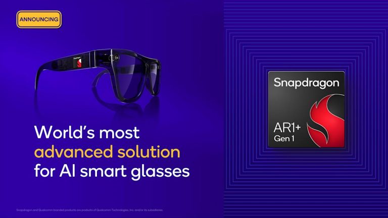 Qualcomm says its new AR1+ Gen 1 chip can handle AI directly on smart glasses