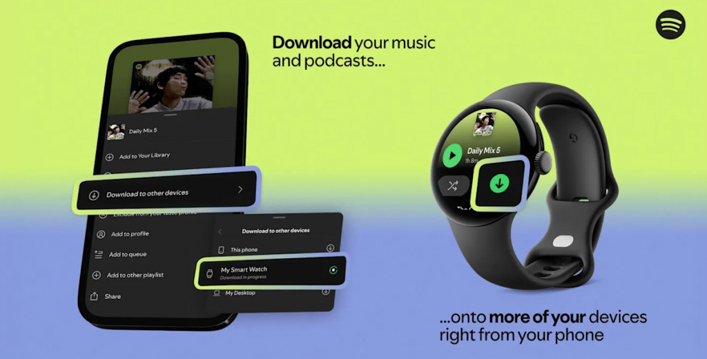 Spotify is adding the ability to remotely download playlists to secondary devices