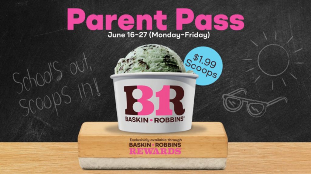 Baskin-Robbins offering $1.99 scoops with ‘Parent Pass’