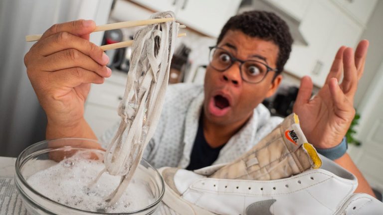 How to easily clean white shoes at home